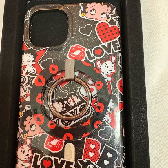 Betty Boop Phone Case with Ring Holder Velvet Caviar. For iPhone 14 - Picture 2 of 4